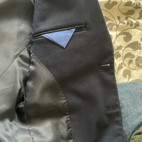 Italian navy suit made in Italy size 36 US Jacket and Pants - Picture 2 of 8